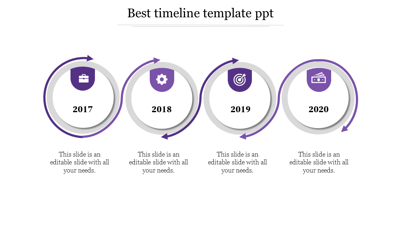 Free - Get the Best Timeline Template PPT Presentation Slides